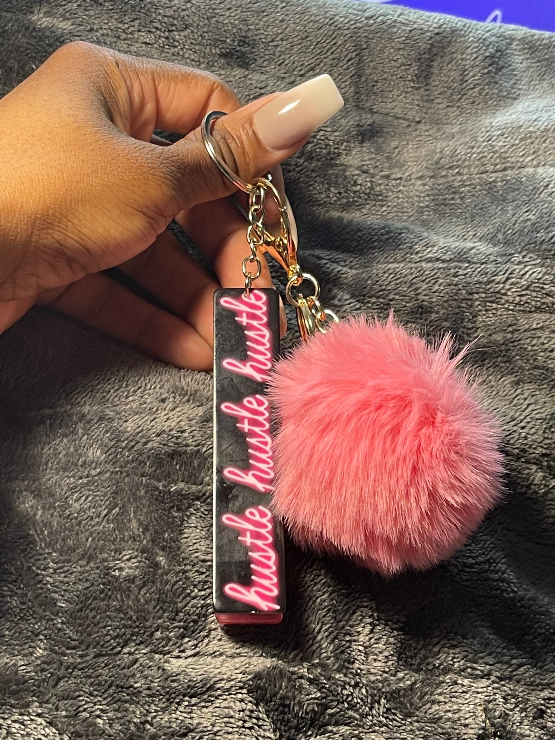 lip gloss keychain with letters